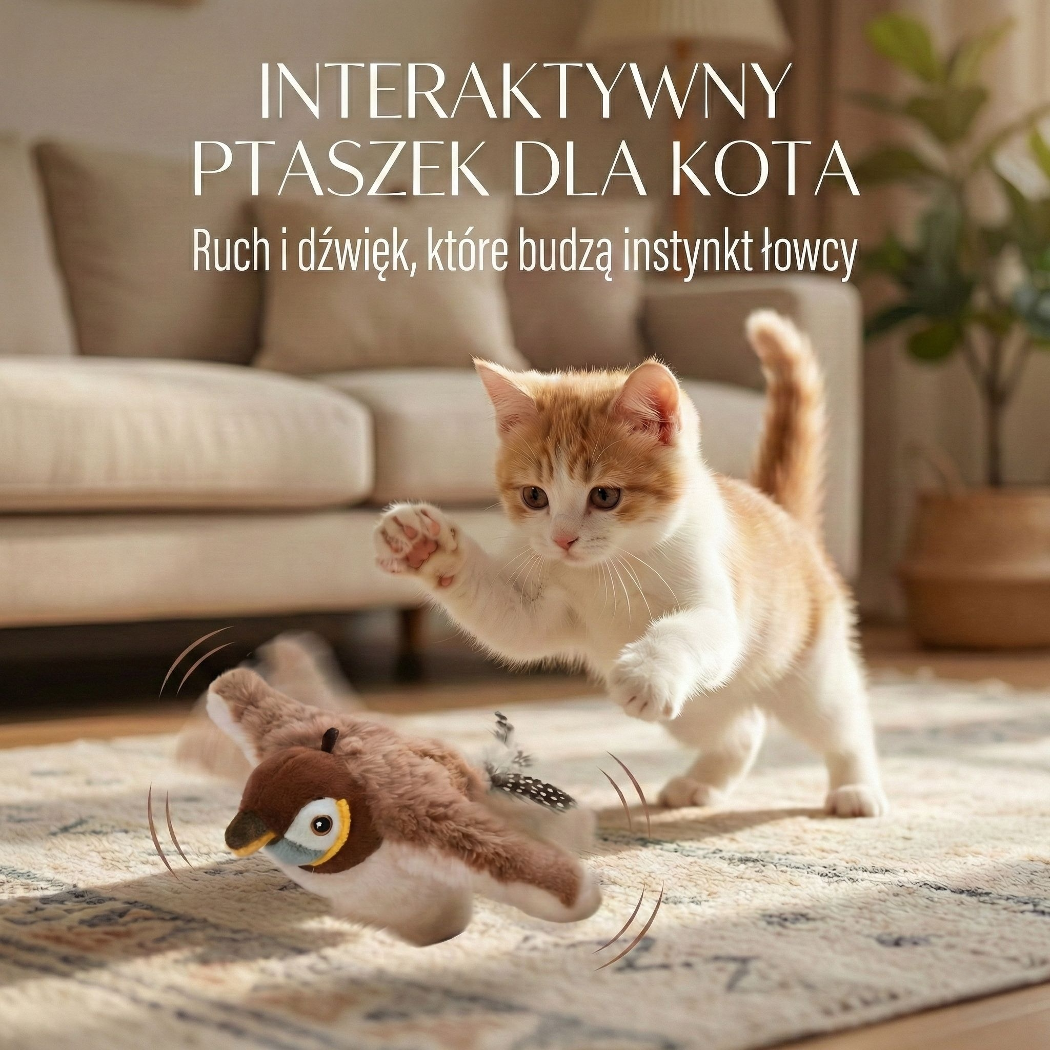 Interaktywny Ptaszek dla Kota